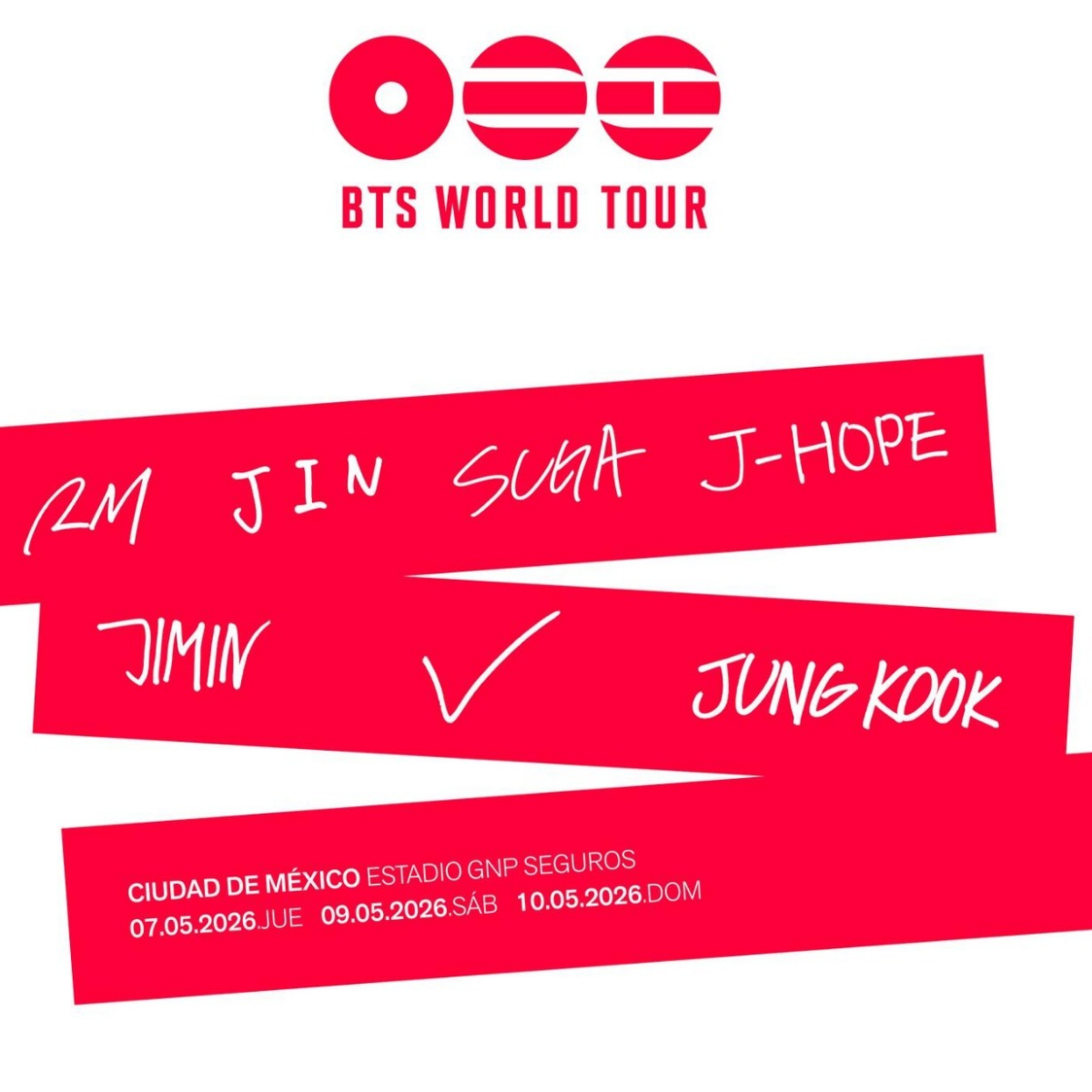 BTS WORLD TOUR 2026 - CDMX